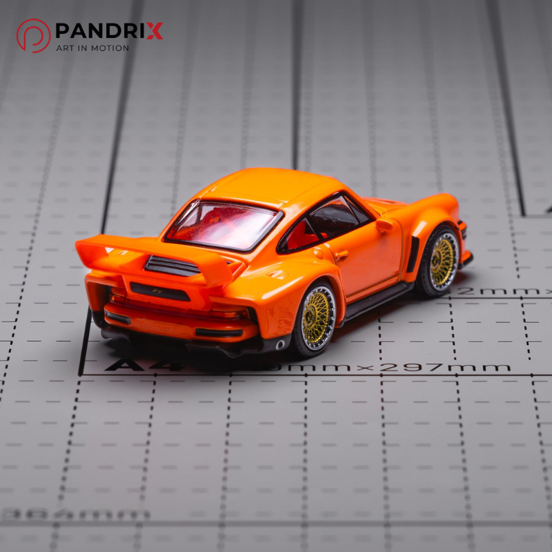 Porsche Singer DLS Turbo (Track) 1:64 | Orange | XCARTOYS x POP RACE