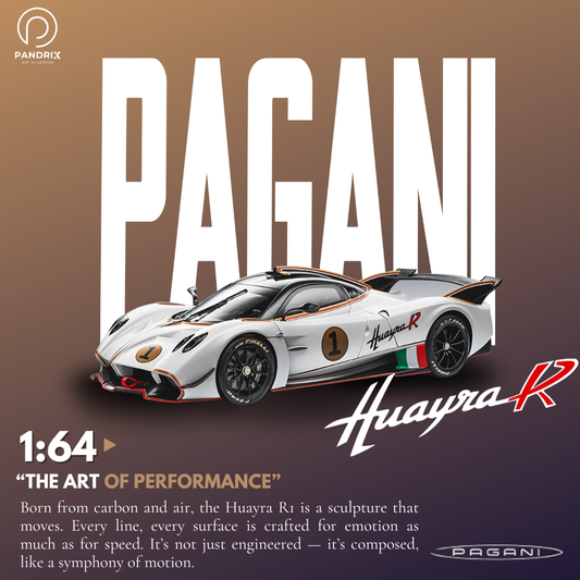 Pagani Huayra R Pearl White 1:64 | Studio Edition