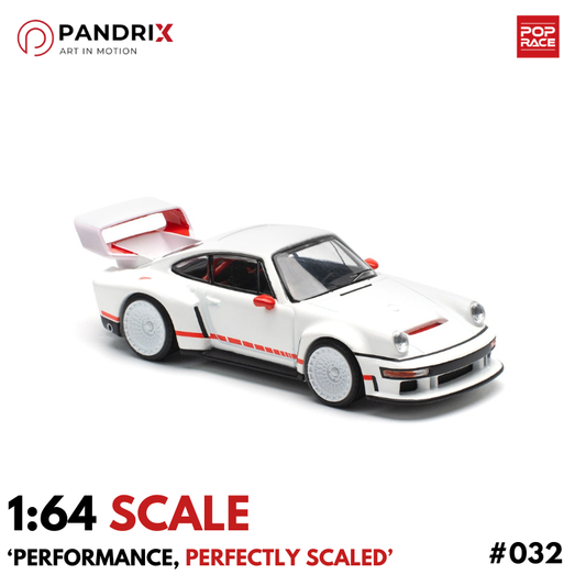 Porsche Singer DLS Turbo (Track) 1:64 | White | XCARTOYS × POP RACE