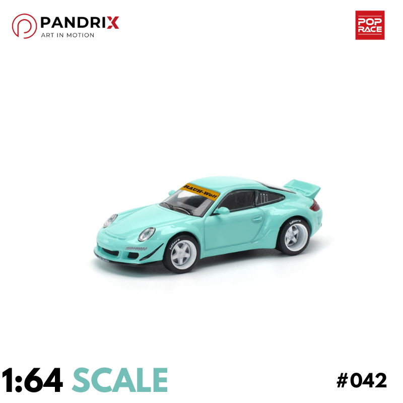 Porsche RWB 997 1:64 | Tiffany Blue | POP RACE