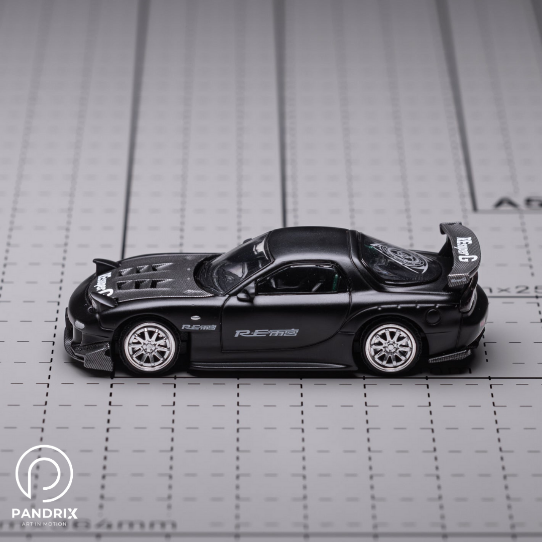 Mazda RX-7 RE-Amemiya 1:64 | Gun Metal | XCARTOYS × POP RACE