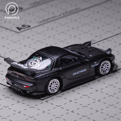 Mazda RX-7 RE-Amemiya 1:64 | Gun Metal | XCARTOYS × POP RACE