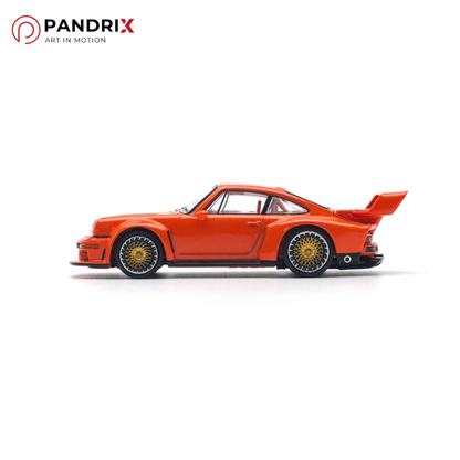 Porsche Singer DLS Turbo (Track) 1:64 | Orange | XCARTOYS x POP RACE
