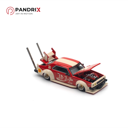 Nissan Skyline C210 Kaido Racer 1:64 | Coca-Cola Edition (Bosozoku Style) | XCARTOYS × POP RACE