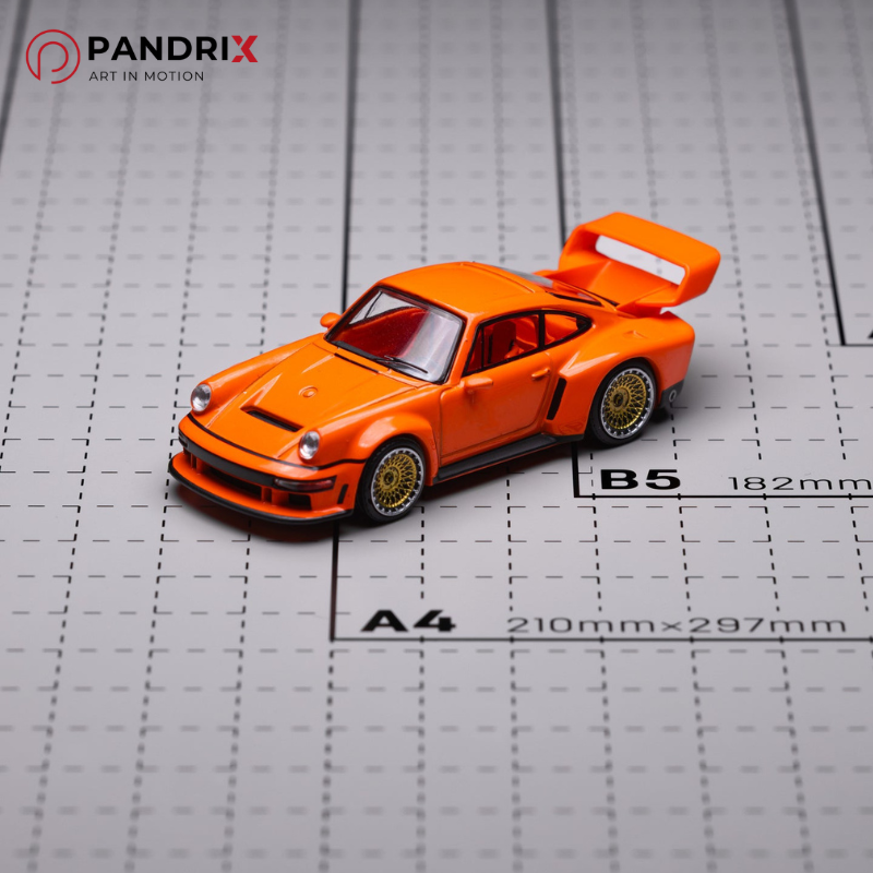 Porsche Singer DLS Turbo (Track) 1:64 | Orange | XCARTOYS x POP RACE