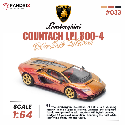 Lamborghini Countach LPI 800-4 1:64 | Blu Hal Edition | POP RACE