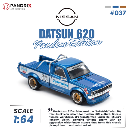 Datsun 620 1:64 | Pandem Edition | Blue | XCARTOYS × POP RACE