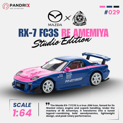 [PRE-ORDER] Mazda RX-7 FC3S RE Amemiya 1:64 | Foshan APAxpo2025 Edition | XCARTOYS × POP RACE