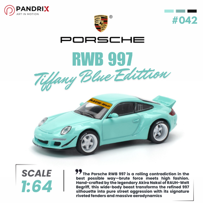 Porsche RWB 997 1:64 | Tiffany Blue | POP RACE