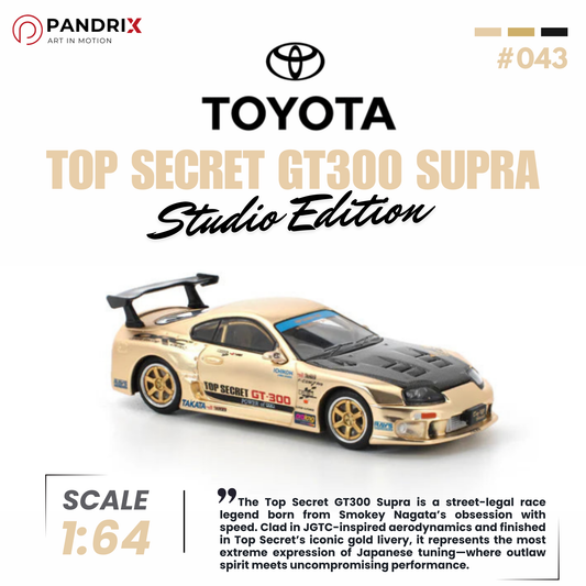 Toyota Top Secret GT300 Supra 1:64 | Gold | POP RACE