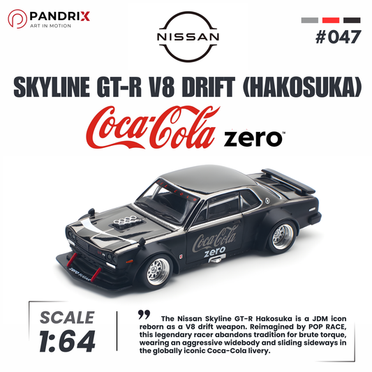 Nissan Skyline GT-R V8 Drift (Hakosuka) 1:64 | Coca-Cola Zero Edition | POP RACE
