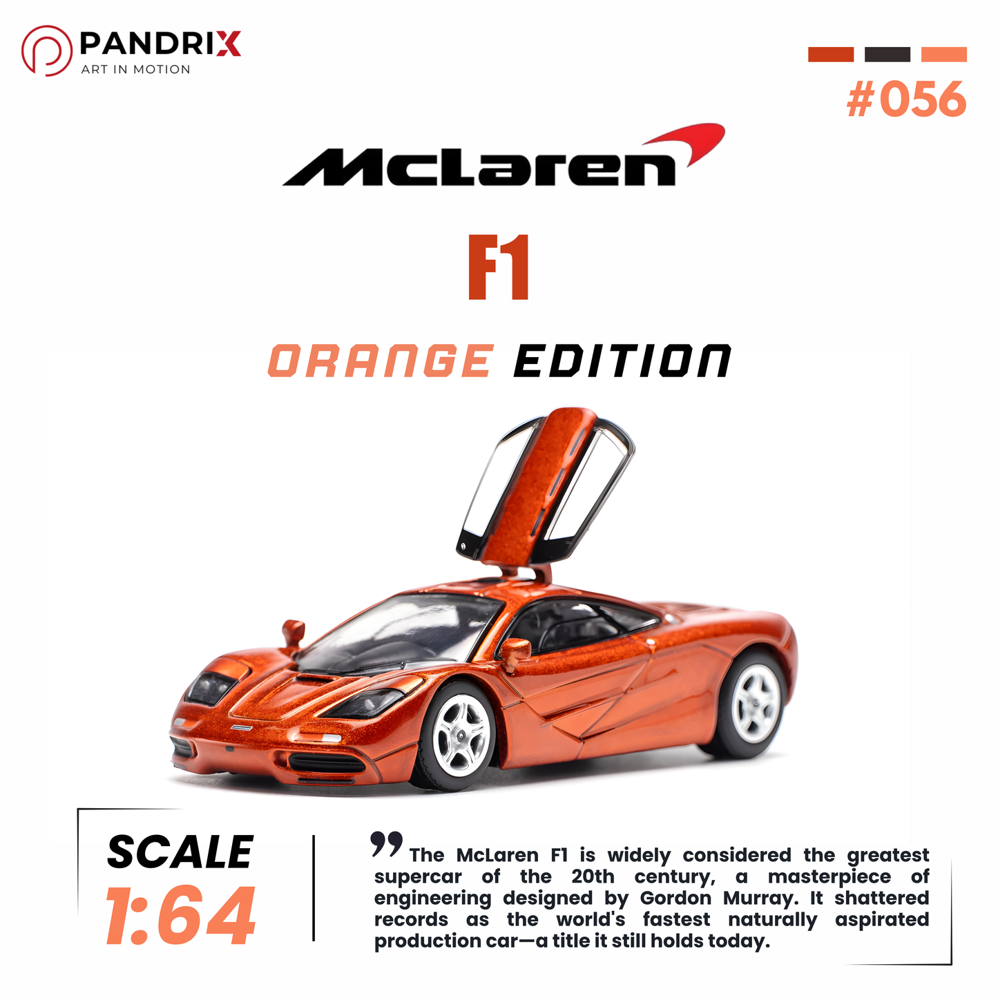McLaren F1 1:64 | Orange | POP RACE