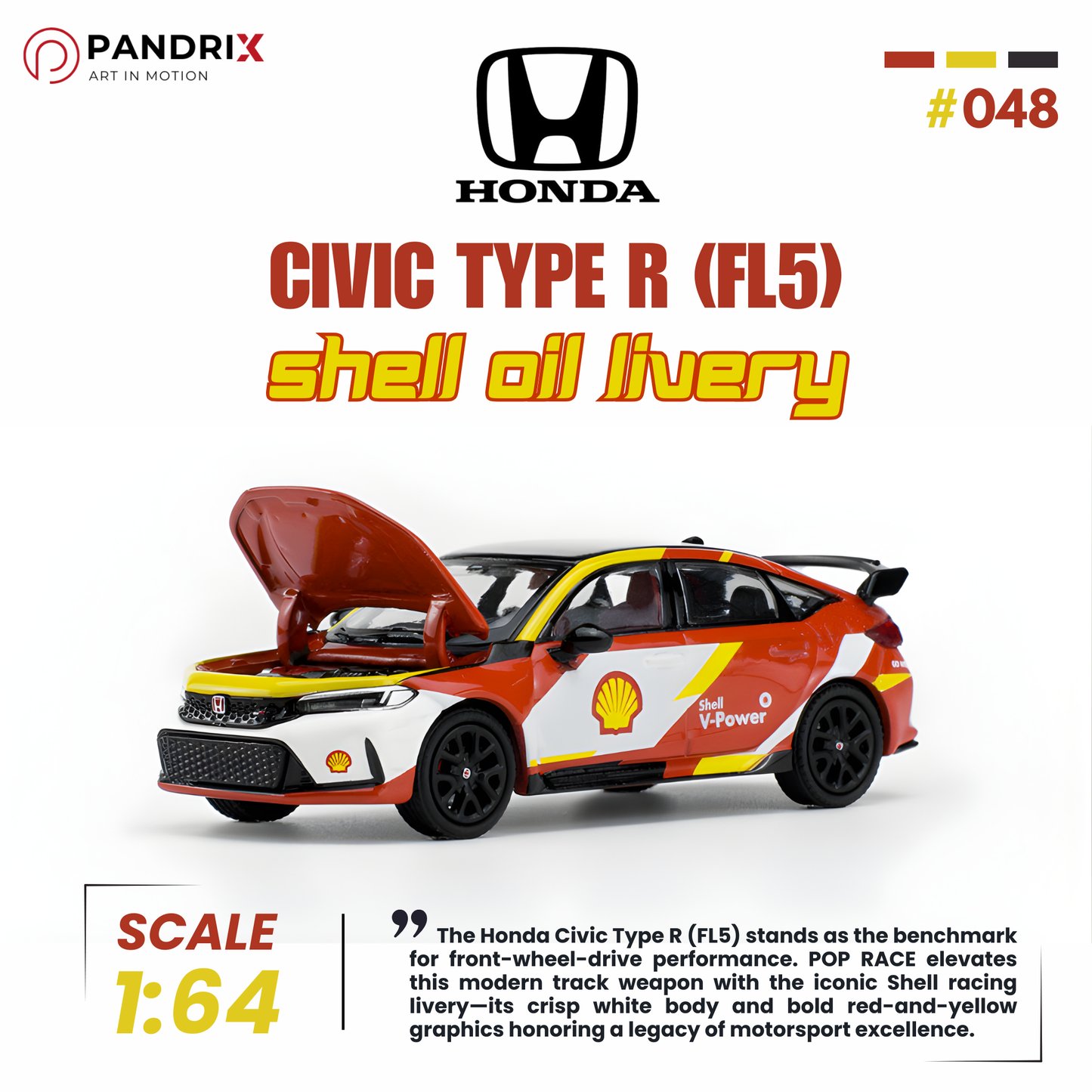 Honda Civic Type R (FL5) 1:64 | Shell Oil Livery | POP RACE